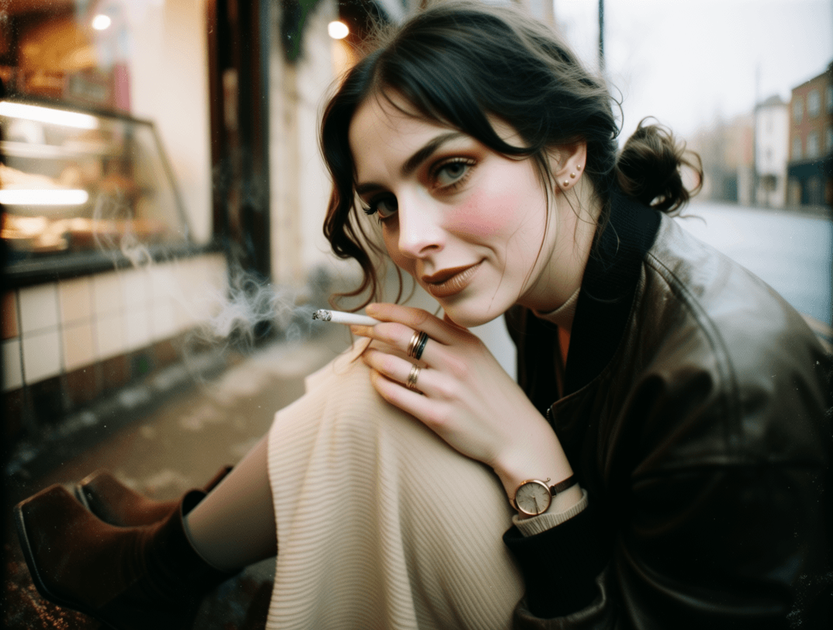 Emma-Jane MacKinnon-Lee — vintage styling editorial portrait, archive research and zine production